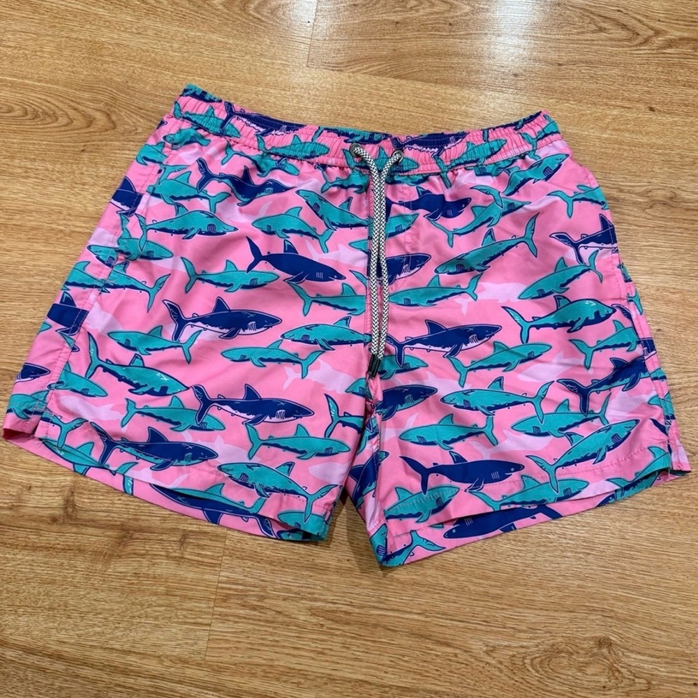 Maamgic Swim Trunks men’s small pink shark